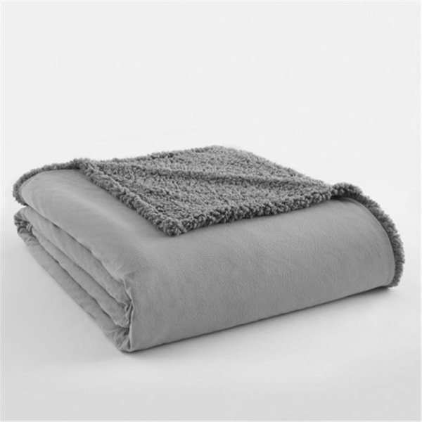 Shavel Shavel EBSHTWGRS Micro Flannel to Sherpa Twin Greystone Electric Heated Comforter & Blanket EBSHTWGRS